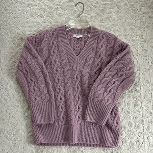 VINCE Alpaca & Wool Blend Cable Knit Sweater